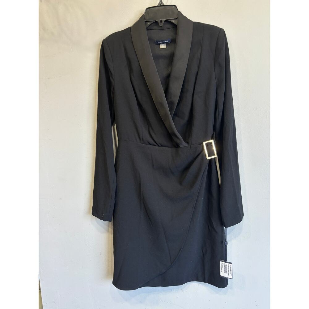 Tommy Hilfiger Sheath Dress Womens Size 2Petite Office Career Faux Wrap New